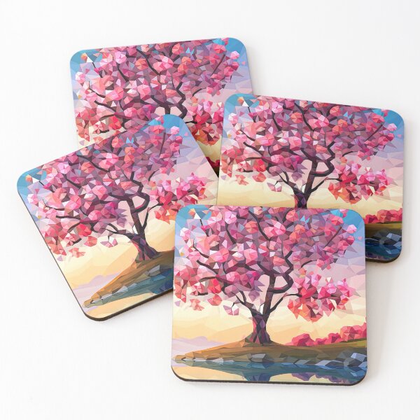 Item preview, Flowering Cherry Tree at Sunrise designed and sold by ArtfulAda.