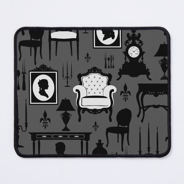 Item preview, haunted victorian mansion black white  designed and sold by Gossip Rag.