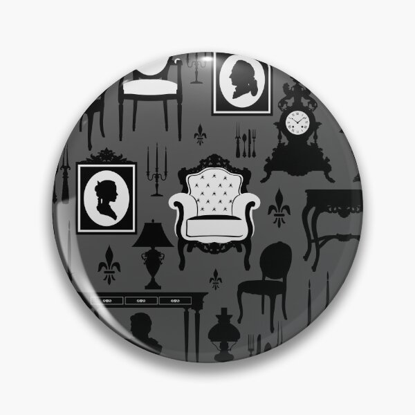 Item preview, haunted victorian mansion black white  designed and sold by Gossip Rag.