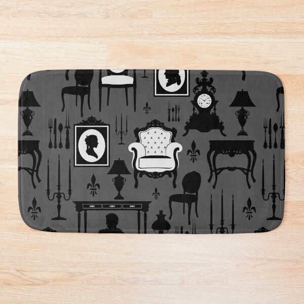 Item preview, haunted victorian mansion black white  designed and sold by Gossip Rag.
