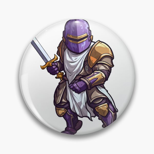 Item preview, Purple knight holding a sword designed and sold by epically.