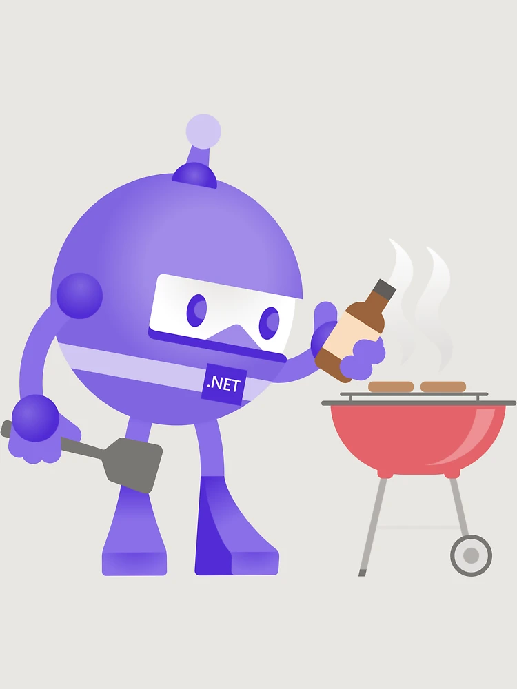 Thumbnail 6 of 6, Premium Oversized Sweatshirt, .NET Bot Grilling designed and sold by CodeProfessor.