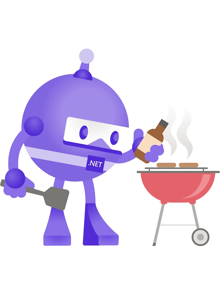 Thumbnail 4 of 4, Boxy T-Shirt, .NET Bot Grilling designed and sold by CodeProfessor.