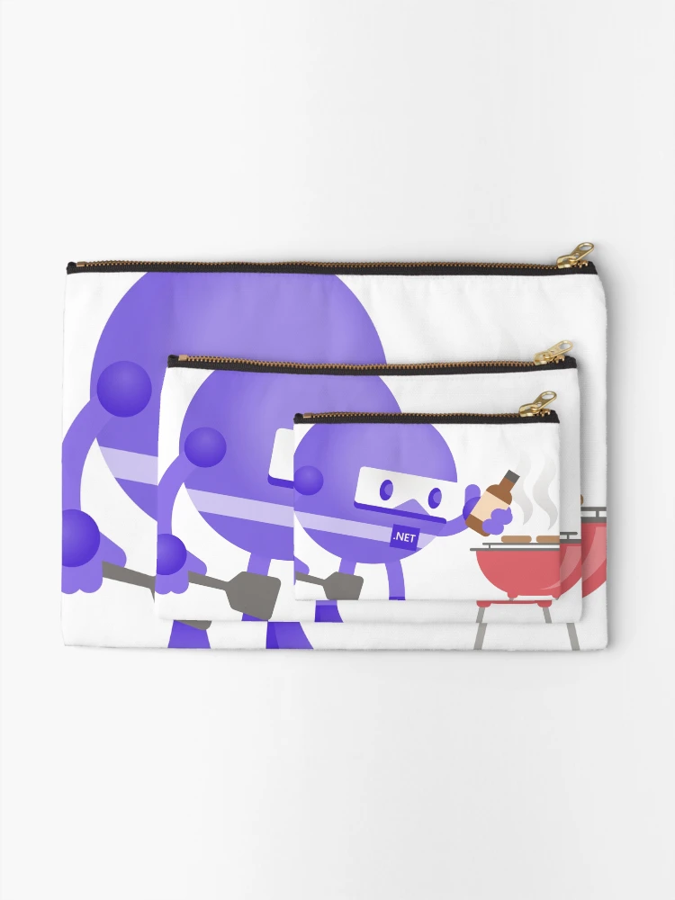 Thumbnail 2 of 4, Zipper Pouch, .NET Bot Grilling designed and sold by CodeProfessor.