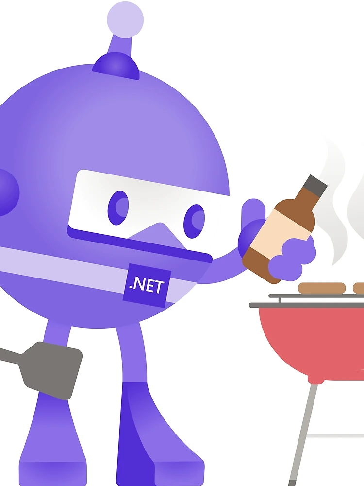 Thumbnail 3 of 3, Scarf, .NET Bot Grilling designed and sold by CodeProfessor.