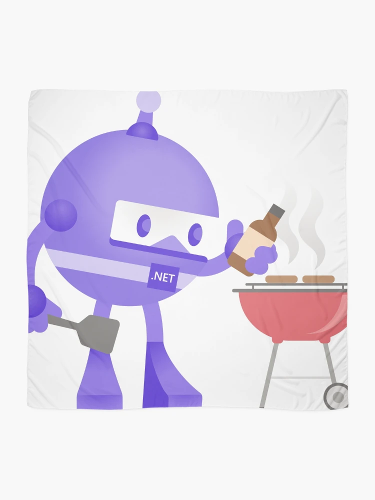 Thumbnail 2 of 3, Scarf, .NET Bot Grilling designed and sold by CodeProfessor.