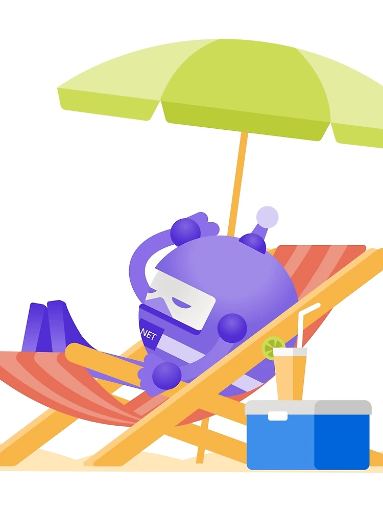 Thumbnail 3 von 3, Tuch, .NET Bot Beach designt und verkauft von CodeProfessor.