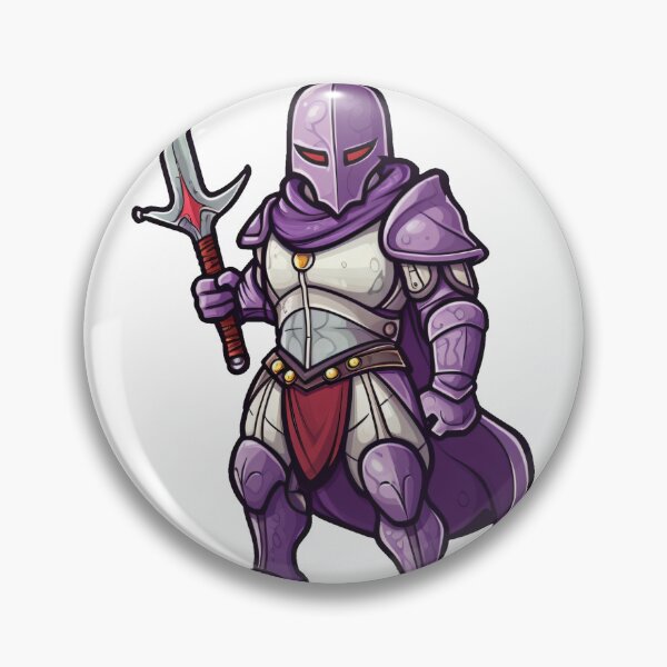 Item preview, Evil purple knight holding a short sword designed and sold by epically.