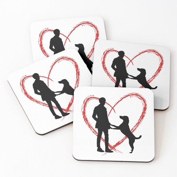 Item preview, Friendship between humans and dogs. designed and sold by AnitellaArt.