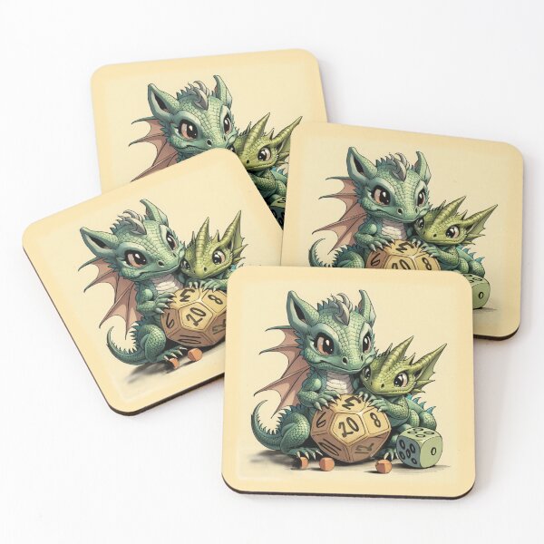 Item preview, Cute Dice Goblin Dragon Baby Family designed and sold by Winging-It.