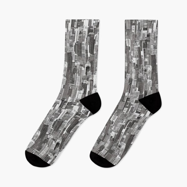 Item preview, Abstract Cityscape Skyline Black & white  designed and sold by artbyvourneen.