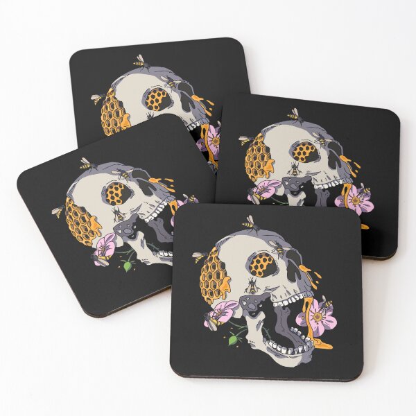 Item preview, Bees Skull Honeycomb Bee Nest Beekeeper Honeybees designed and sold by LuminOrb.