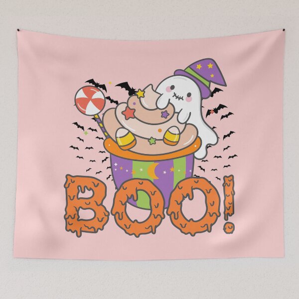 Item preview, Cute Kawaii Ghost, Halloween Cupcake designed and sold by OFMdesigns.