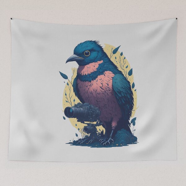 Item preview, The bird waiting for the perfect scene designed and sold by feferreira.