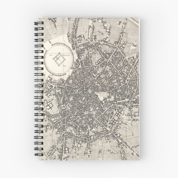 Item preview, Vintage Milan Italy Map (1801) Old Lombardy Capital City Atlas designed and sold by BravuraMedia.
