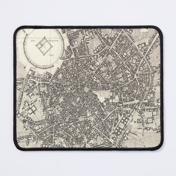 Item preview, Vintage Milan Italy Map (1801) Old Lombardy Capital City Atlas designed and sold by BravuraMedia.