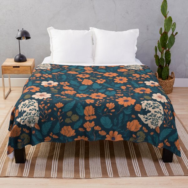 Item preview, flowers patten orange red blue designed and sold by jkrphoto.