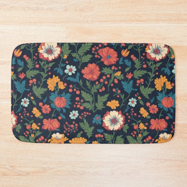 Item preview,   flowers patten orange red blue designed and sold by jkrphoto.