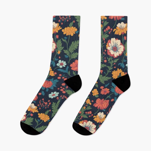Item preview,   flowers patten orange red blue designed and sold by jkrphoto.