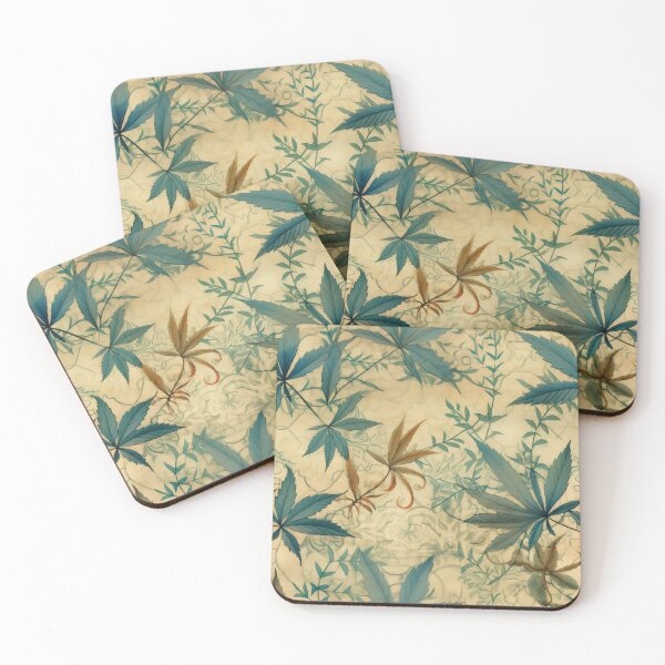 Item preview, Hemp foliage pattern designed and sold by MuteEcho.