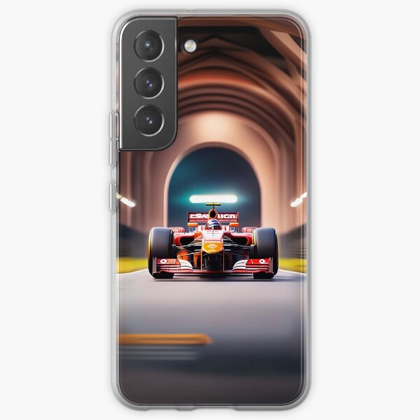 Voiture de course F1 dans une piste de course Colisée Coque souple Samsung Galaxy