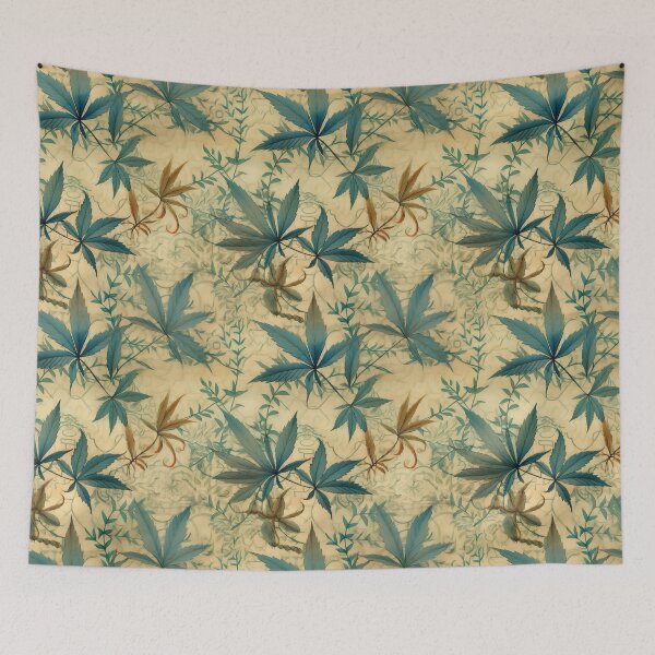 Item preview, Hemp foliage pattern designed and sold by MuteEcho.