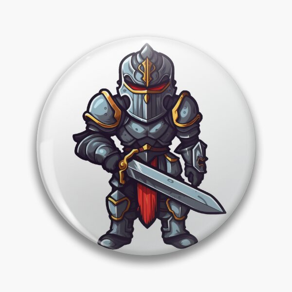 Item preview, Evil Black Knight Holding Sword, red eyes designed and sold by epically.
