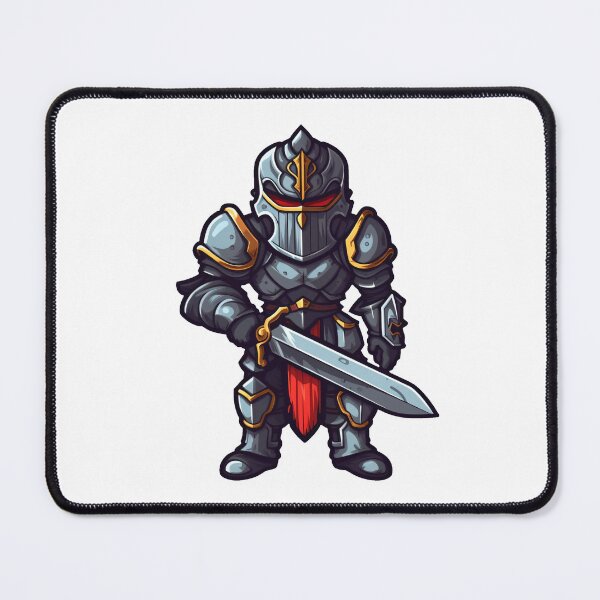 Item preview, Evil Black Knight Holding Sword, red eyes designed and sold by epically.