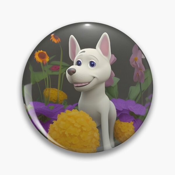 Item preview, Dogs and Flowers 13 designed and sold by Camila Hamdan.