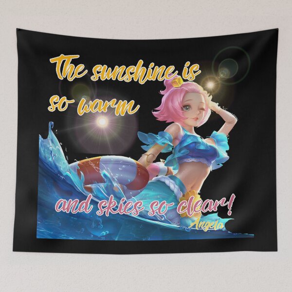 Item preview, Mobile Legends Bang Bang Fan Angela The sunshine is so warm and skies so clear designed and sold by Kormix.