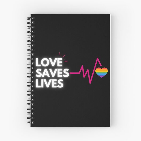 Item preview, Love Saves Lives LGBT. LGBTQ Pride designed and sold by Subtle Pride Shop.