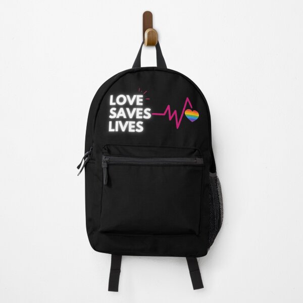 Item preview, Love Saves Lives LGBT. LGBTQ Pride designed and sold by Subtle Pride Shop.