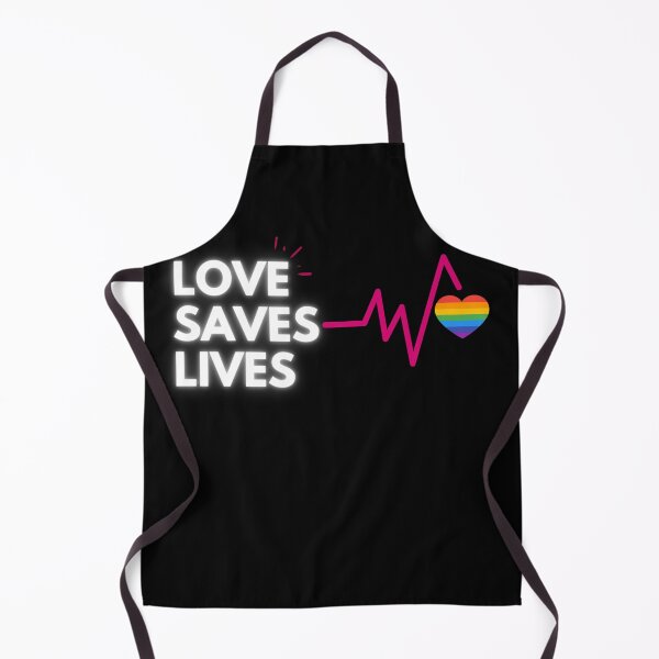 Item preview, Love Saves Lives LGBT. LGBTQ Pride designed and sold by Subtle Pride Shop.