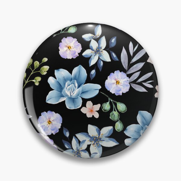 Item preview, Watercolor Floral Seamless Pattern - Black Variation designed and sold by Chigurena.