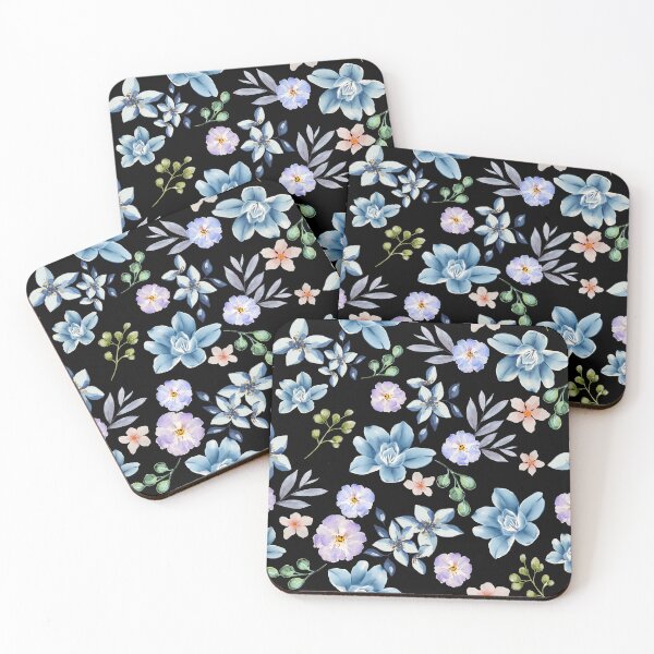 Item preview, Watercolor Floral Seamless Pattern - Black Variation designed and sold by Chigurena.
