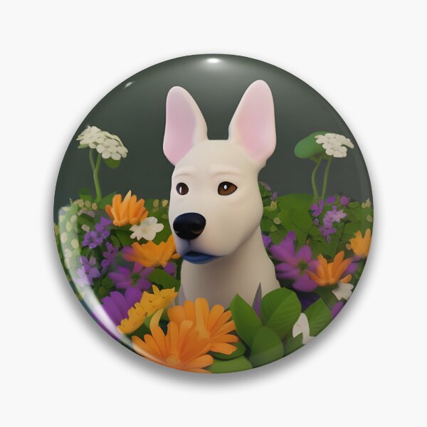 Item preview, Dogs and Flowers 14 designed and sold by Camila Hamdan.