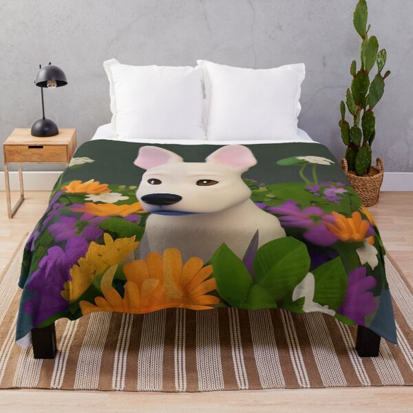 Item preview, Dogs and Flowers 14 designed and sold by Camila Hamdan.