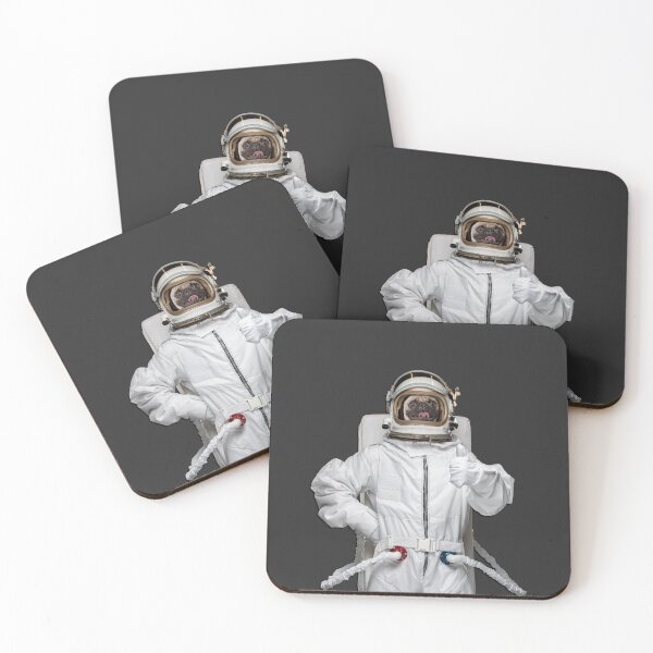 Item preview, astronaut pug designed and sold by Moona Ateliê.