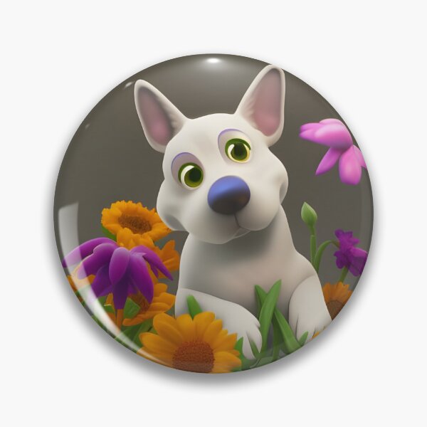 Item preview, Dogs and Flowers 15 designed and sold by Camila Hamdan.