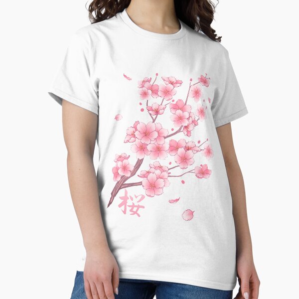 Falling Sakura Cherry Blossom Classic T-Shirt