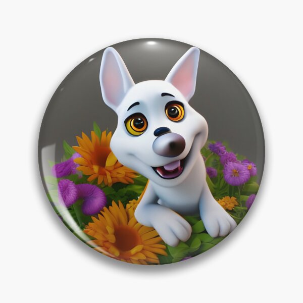 Item preview, Dogs and Flowers 16 designed and sold by Camila Hamdan.