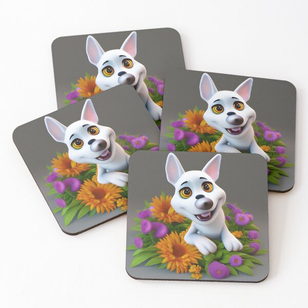 Item preview, Dogs and Flowers 16 designed and sold by Camila Hamdan.
