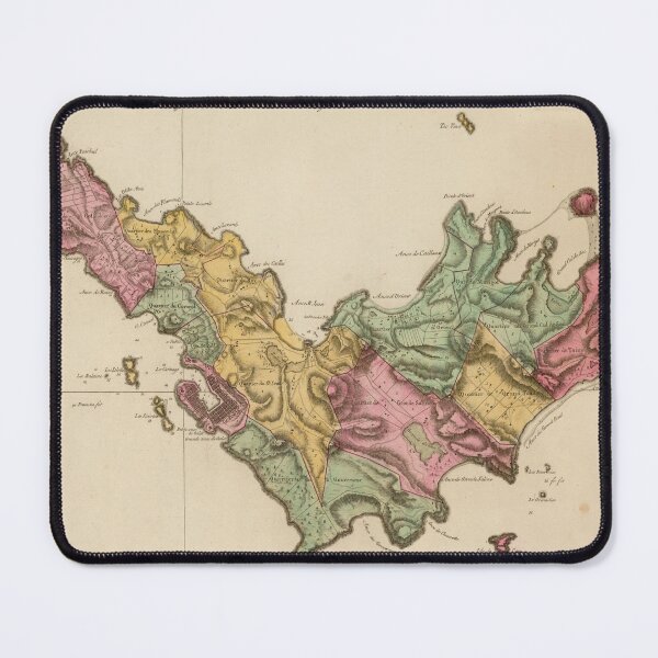 Item preview, Vintage St Barts Island Map (1801) Old Saint Barthelemy Isle Atlas designed and sold by BravuraMedia.