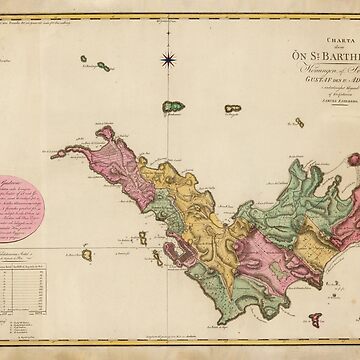 St. Barts Island Map, Saint Barth Island Map, St Barthelemy Map