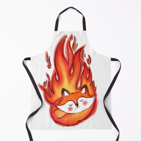 Item preview, Cute sleeping fox with fire digital painting designed and sold by Shirt-Touch.