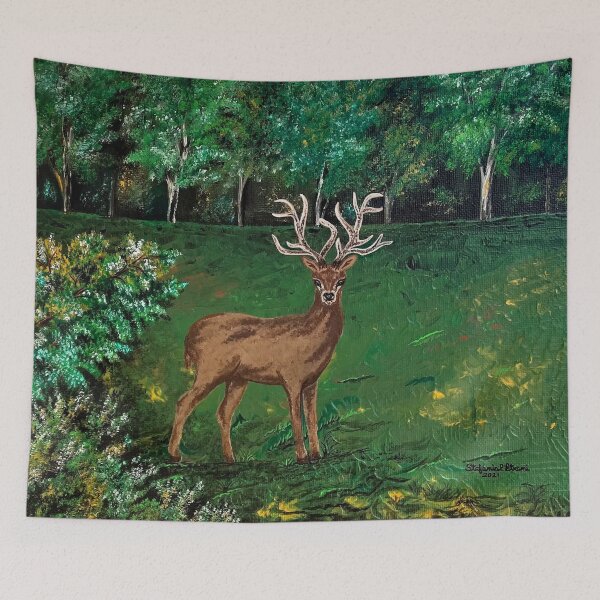 Item preview, Deer in the Woods designed and sold by Stefania Pellegrino Etreni ArtDesigns.