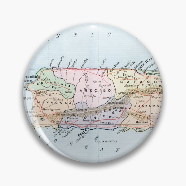 Item preview, Vintage Puerto Rico Map (1899) Old PR Atlas designed and sold by BravuraMedia.