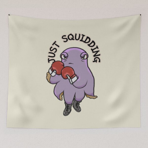 Item preview, Funny Boxing Squid - Just Squidding designed and sold by ViewerEqualsPhoton.