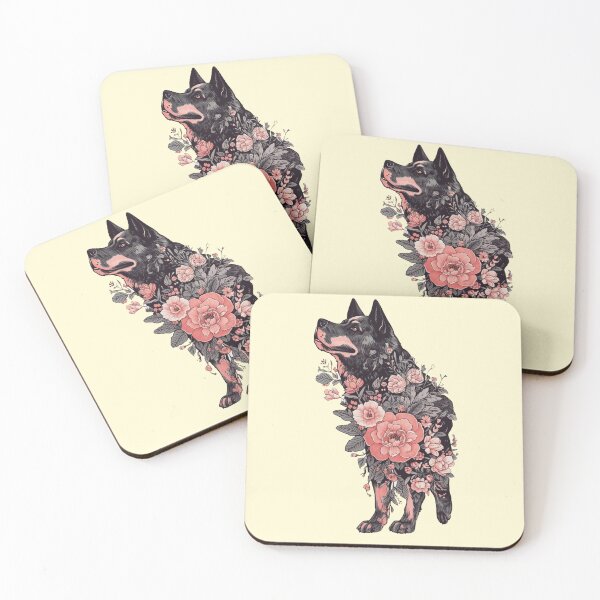 Item preview, flowers dog friend designed and sold by SmileCatalysts.