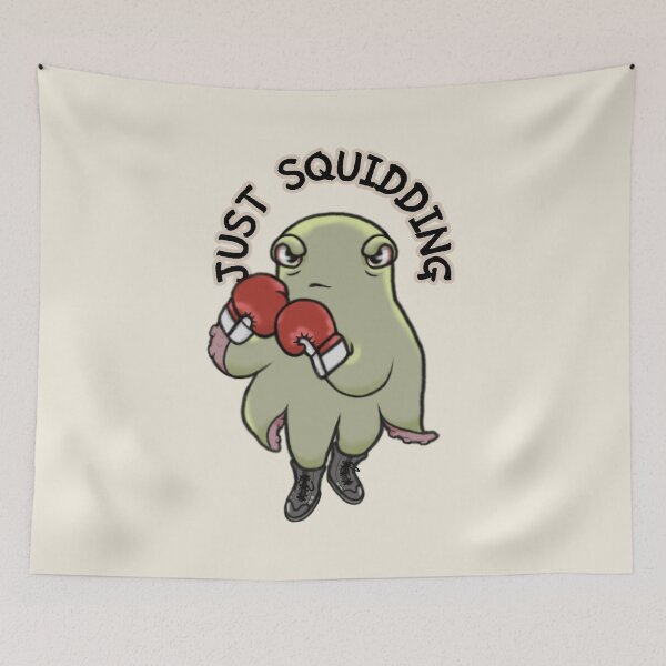 Item preview, Funny Boxing Squid - Just Squidding designed and sold by ViewerEqualsPhoton.